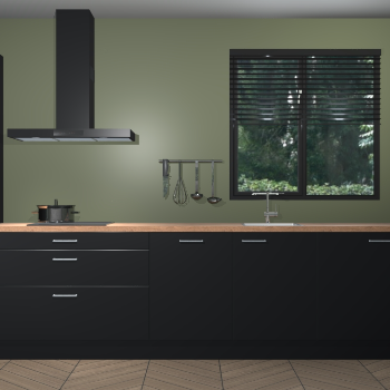 Zwarte keuken Quito 96721