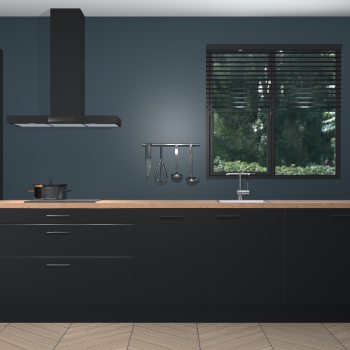 Zwarte keuken Quito 96723