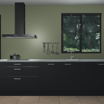 Zwarte keuken Quito 96748