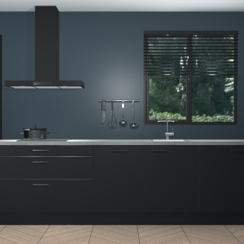 Zwarte keuken Quito 96750