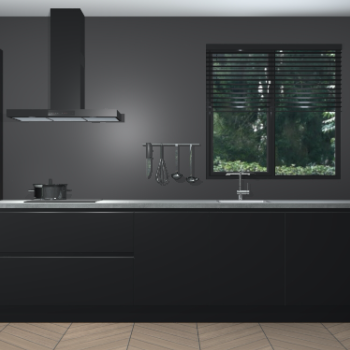 Zwarte greeploze keuken Quito 96752