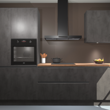 Beton Antraciet greeploze keuken Athene 71093