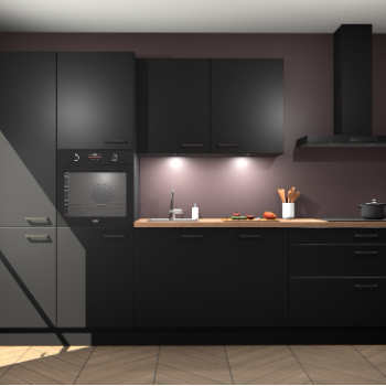 Zwarte keuken Selfoss 96633