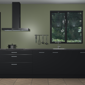 Zwarte keuken Quito 96761