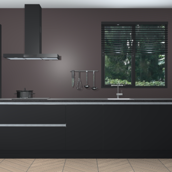 Zwarte greeploze keuken Quito 96762