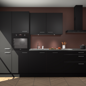 Zwarte keuken Selfoss 96648