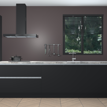 Zwarte greeploze keuken Quito 96775