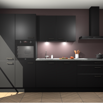 Zwarte keuken Selfoss 96651