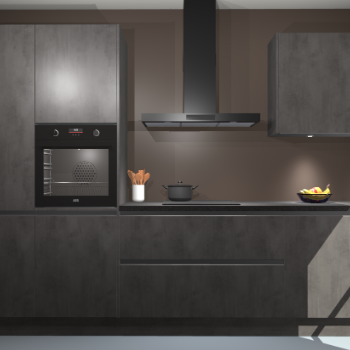 Beton Antraciet greeploze keuken Athene 71154