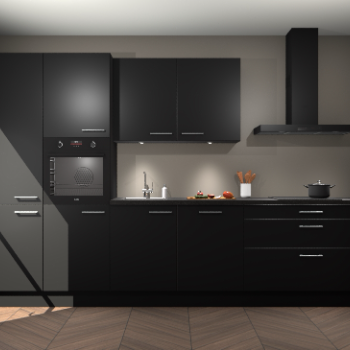 Zwarte keuken Selfoss 96666