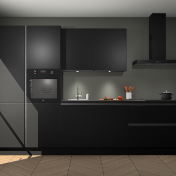 Zwarte greeploze keuken Selfoss 96668