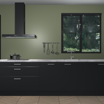 Zwarte keuken Quito 96780