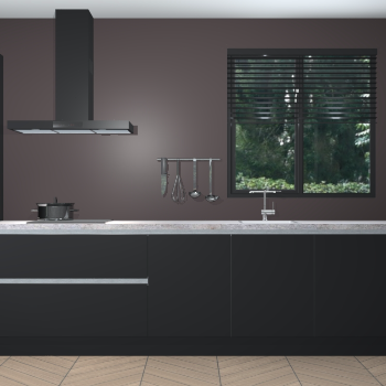 Zwarte greeploze keuken Quito 96781