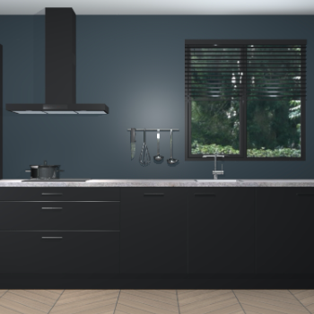 Zwarte keuken Quito 96782