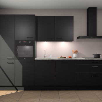 Zwarte keuken Selfoss 96687