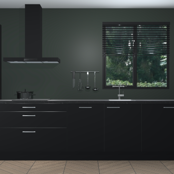 Zwarte keuken Quito 96786