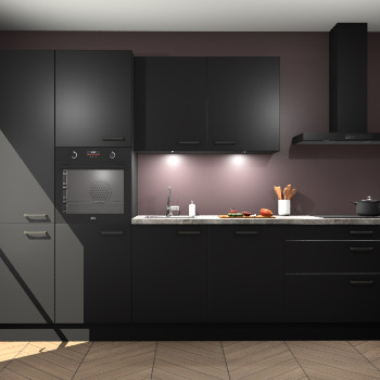 Zwarte keuken Selfoss 96688