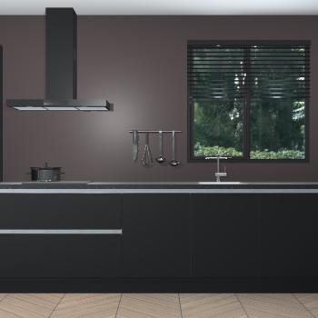 Zwarte greeploze keuken Quito 96788