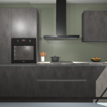 Beton Antraciet greeploze keuken Athene 71158