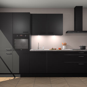 Zwarte keuken Selfoss 96693