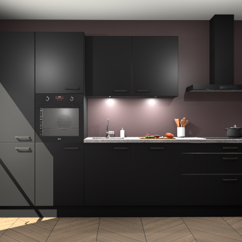 Zwarte keuken Selfoss 96694