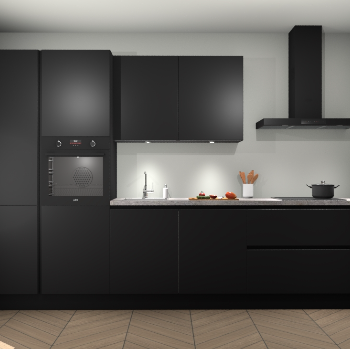 Zwarte greeploze keuken Selfoss 96695