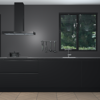 Zwarte greeploze keuken Quito 96792