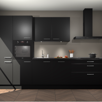 Zwarte keuken Selfoss 96696