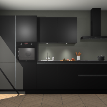 Zwarte greeploze keuken Selfoss 96698