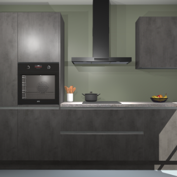 Beton Antraciet greeploze keuken Athene 71164