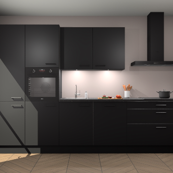 Zwarte keuken Selfoss 96699