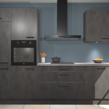 Beton antraciet keuken Athene 71165