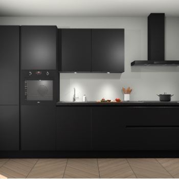 Zwarte greeploze keuken Selfoss 96701