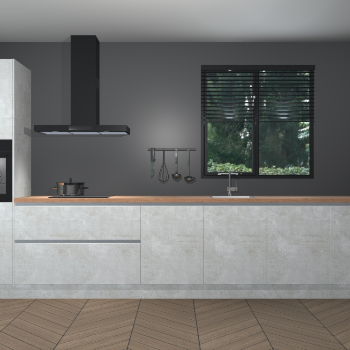 Beton Opaal greeploze keuken Quito 35538