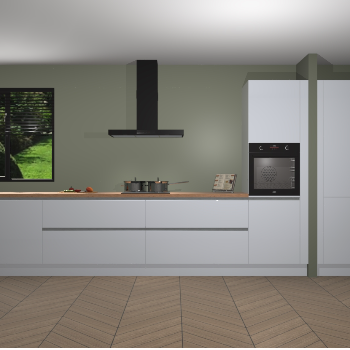 Sneeuwwitte Hoogglans greeploze keuken Angola 97039