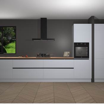 Sneeuwwitte Hoogglans greeploze keuken Angola 97042