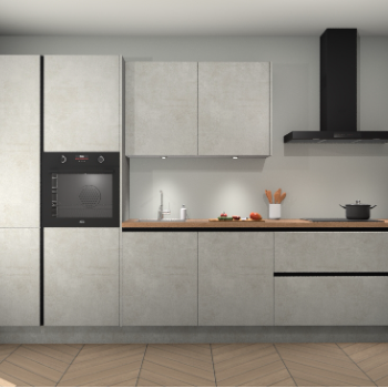 Beton Opaal greeploze keuken Selfoss 96741