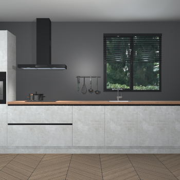 Beton Opaal greeploze keuken Quito 35541