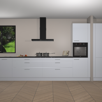 Sneeuwwitte Hoogglans keuken Angola 97051