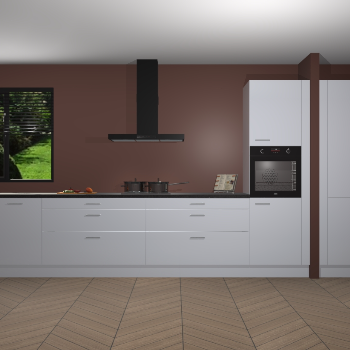 Sneeuwwitte Hoogglans keuken Angola 97052