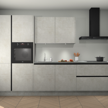 Beton Opaal greeploze keuken Selfoss 96772