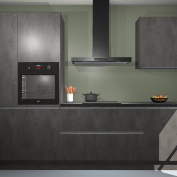 Beton Antraciet greeploze keuken Athene 71170