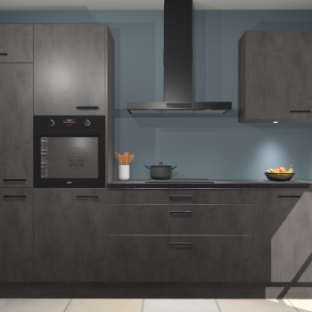 Beton antraciet keuken Athene 71171