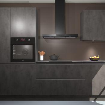 Beton Antraciet greeploze keuken Athene 71173