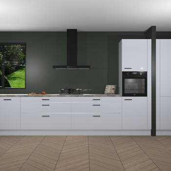 Sneeuwwitte Hoogglans keuken Angola 97061