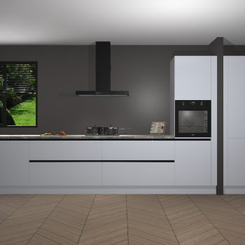 Sneeuwwitte Hoogglans greeploze keuken Angola 97062