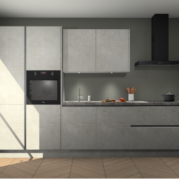 Beton Opaal greeploze keuken Selfoss 97471