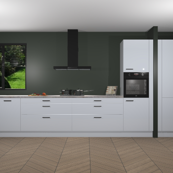 Sneeuwwitte Hoogglans keuken Angola 97067