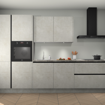 Beton Opaal greeploze keuken Selfoss 97474