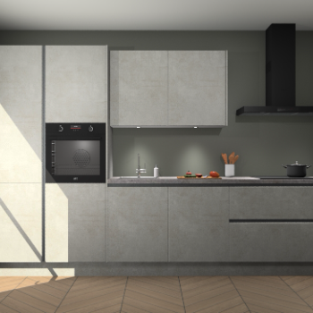 Beton Opaal greeploze keuken Selfoss 97477